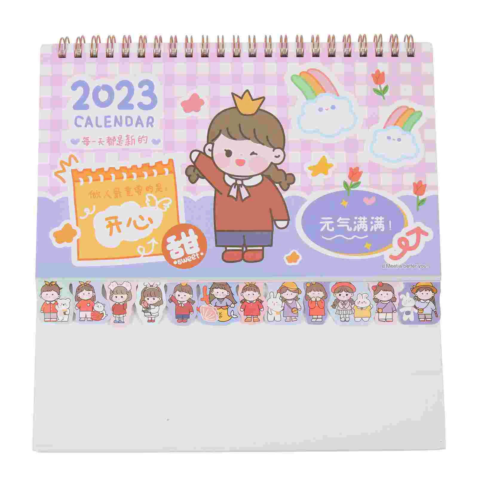 

Calendar Desk Planner Desktop Officecartoon Daily Schedule Pad Table Weekly Standing Planning Monthly Home