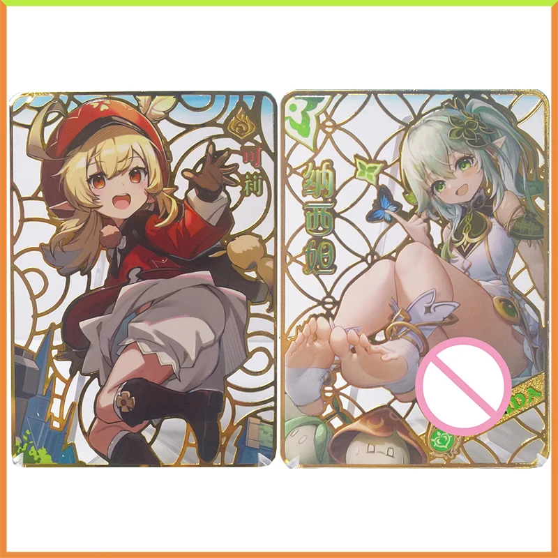 Аниме История Богини DIY ACG Фольга Преломление Металлическая игра Коллекционная