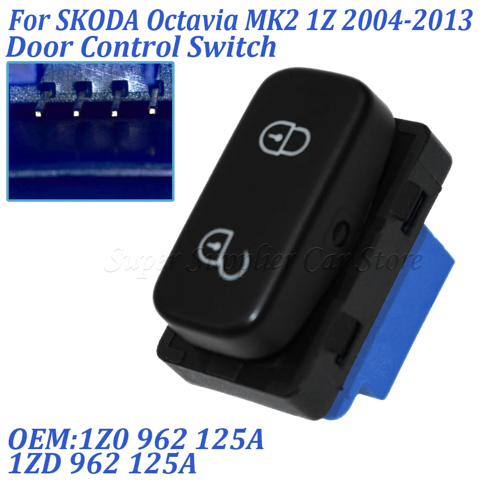 

Новый центральный безопасный замок, разблокировка двери автомобиля, кнопка включения управления для Volkswagen VW Caddy Touran 1T0 962 125B 1T 0962125 1ТД 962125