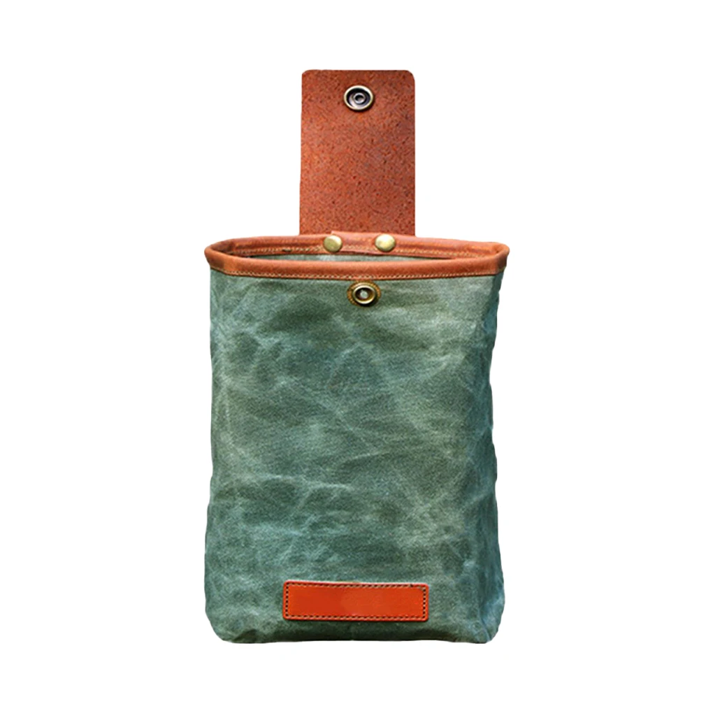 

1/2 Large Capacity Waist Bag Foldable Waterproof Vintage Pouch Climbing Pocket Hiking Mushrooms Picking Pack Travelling