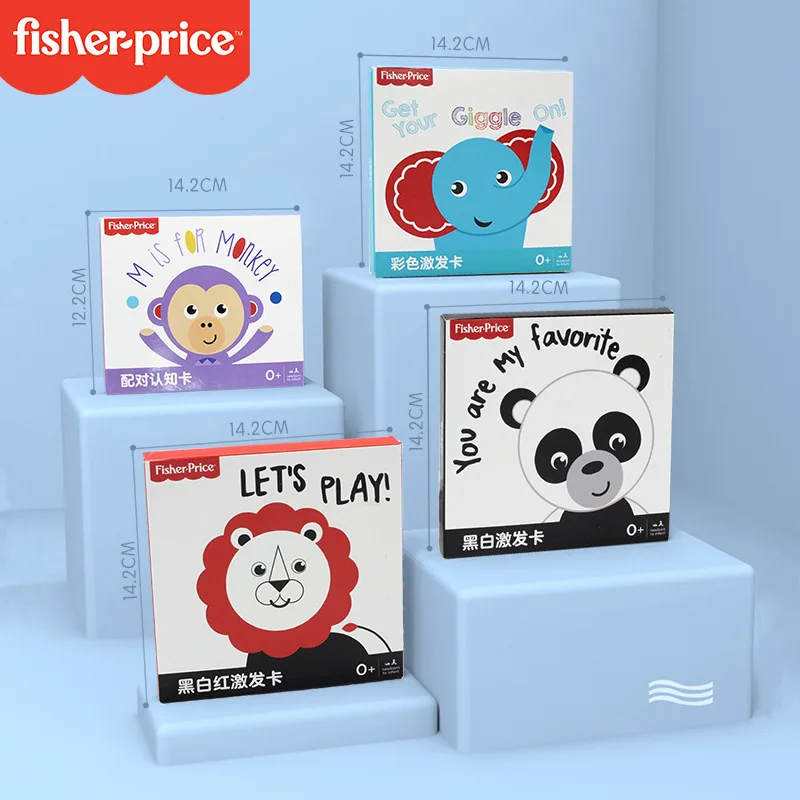 Карта для раннего развития Fisher Price черно-белая карта детской видеостимуляции