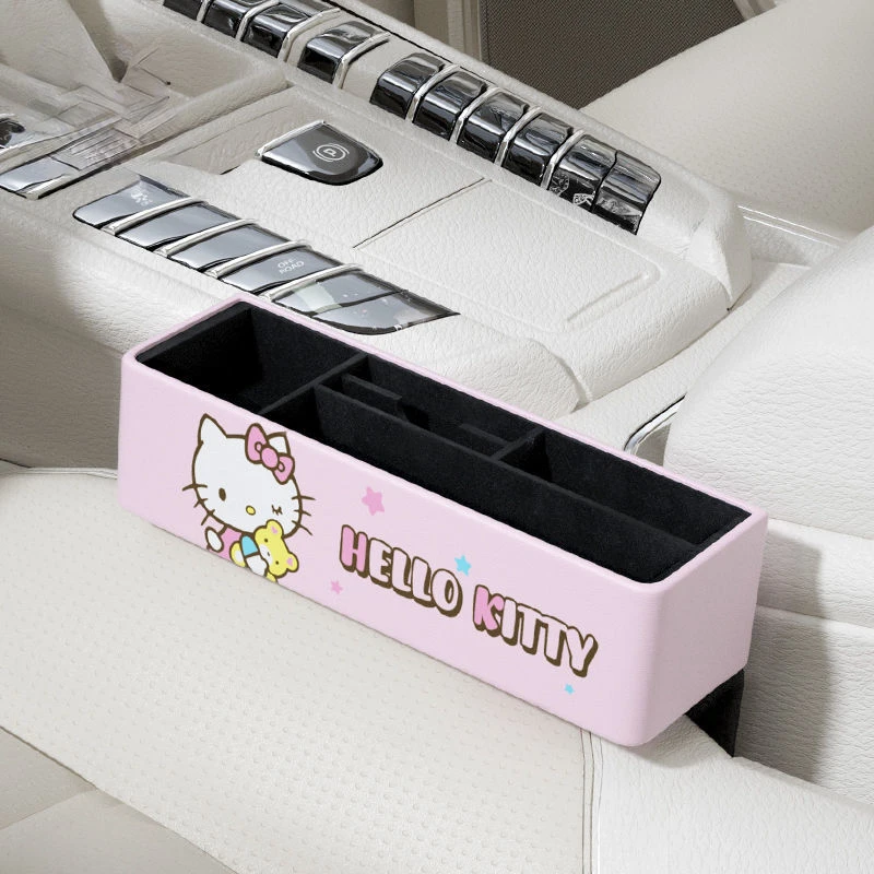 

Hello Kitty Car Slit Organizer Gap Storage Essential Artifact Cartoon Storage Container for Cars Car Interior Supplies