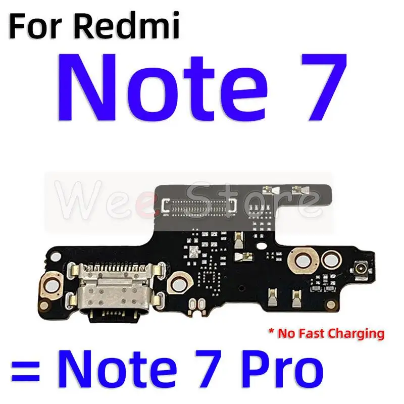 Оригинальный USB-разъем для быстрой зарядки док-плата гибкий кабель Xiaomi Redmi Note 6 7 6A