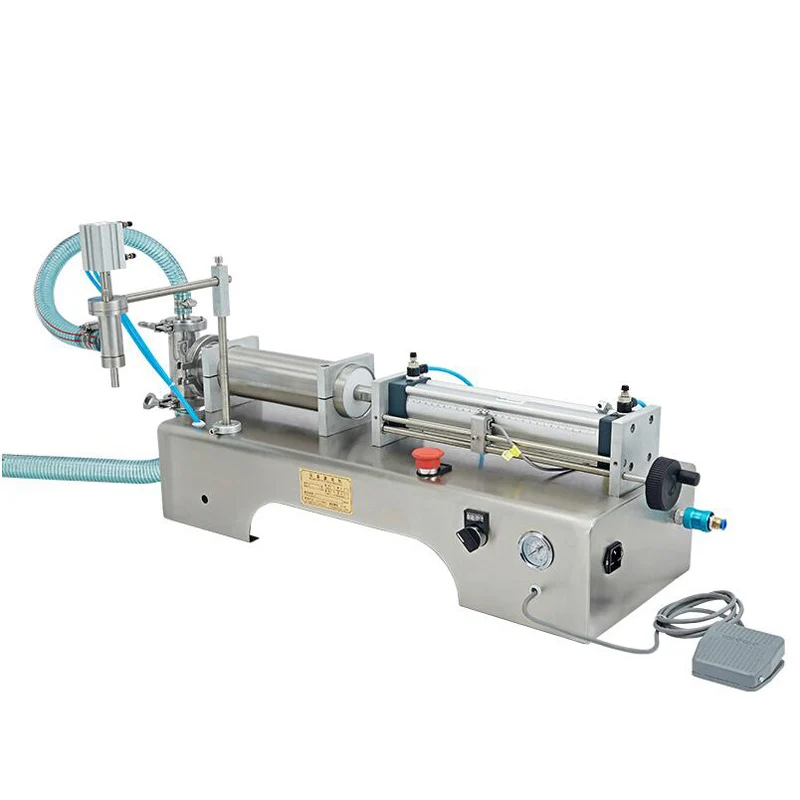 

Liquid Filling Machine Stainless Steel Pedal Type Pneumatic Quantitative Juice Filling Machine Beverage Packing Filler