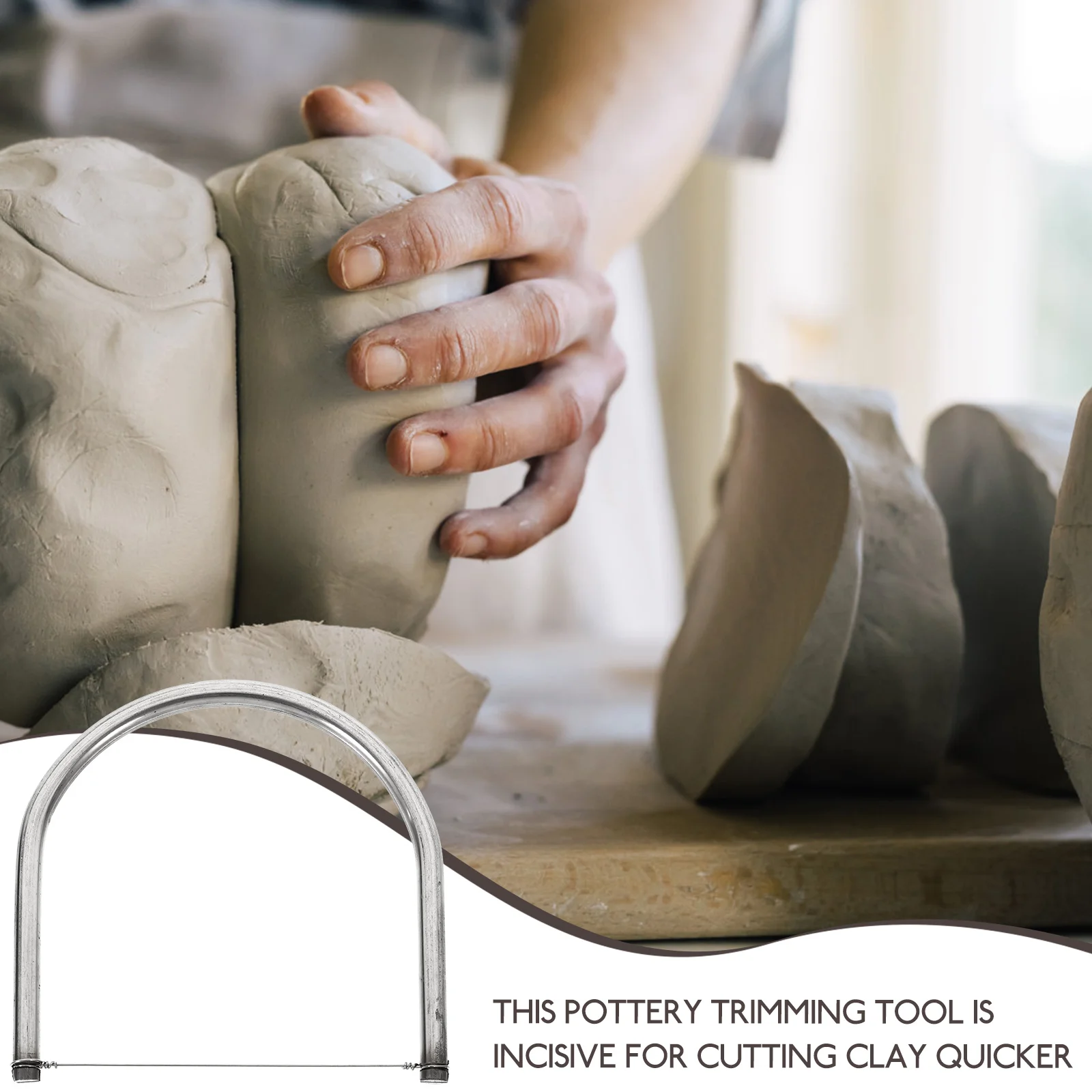 Нержавеющая сталь грязь керамика глина инструмент для обрезки проволоки