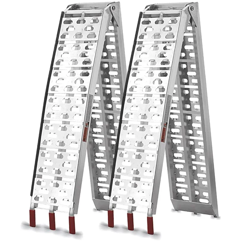 Aluminum Ladder ATV 1pc for Pickup Trucks 7.5 FT Aluminum Portable Ramps 750 Lbs Capacity Scrambling Motorcycle Ladder Aluminum