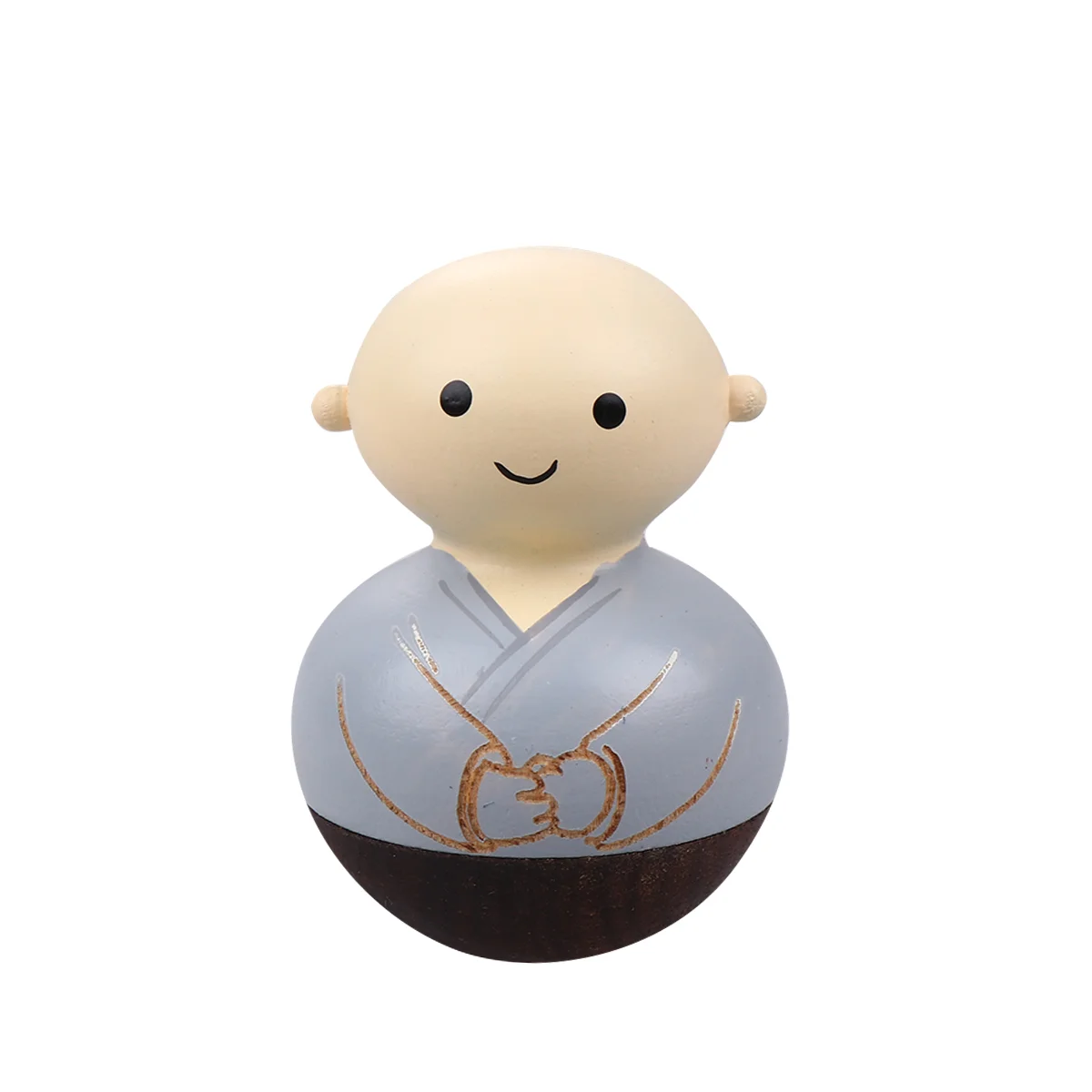 

Statuemonk Tumbler Figurine Sculpture Toy Wooden Maitreya Little Lord Fortune God Poly Zen Meditating Car Figurehindu Sitting