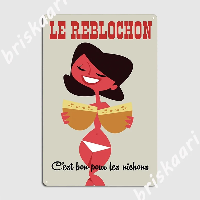 

Плакат Le Reblochon, металлический плакат, табличка, пещера, паб, Настенная пещера, проектирование детской таблички, плакаты