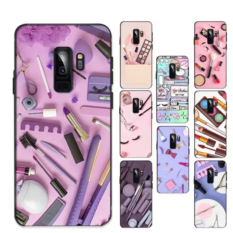

Cosmetic Makeup Transparent Phone Case for Redmi 8 9 9A for Samsung J5 J6 Note9 for Huawei NOVA3E Mate20lite cover