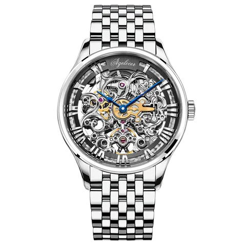 AGELOCER Мужские автоматические часы из нержавеющей стали