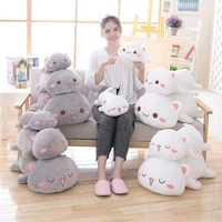 35 65 kawaii lying cute cat plush embrace plush stuffed animal pillow sonic plush room decor kids gifts