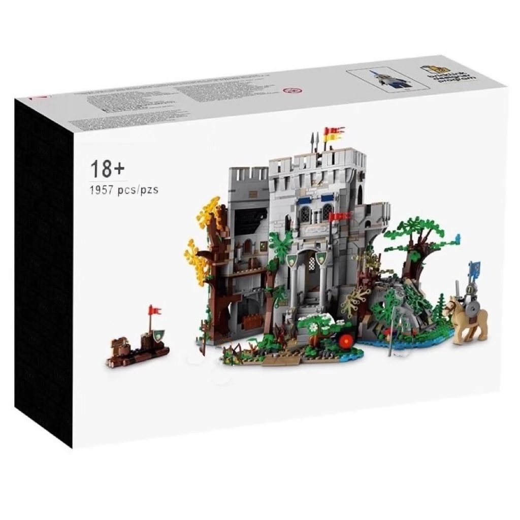 

IN STOCK With Box MOC Medieval Castle in the Forest Construction Building Blocks Bricks Model Fit 910001 Toys for Children Gift