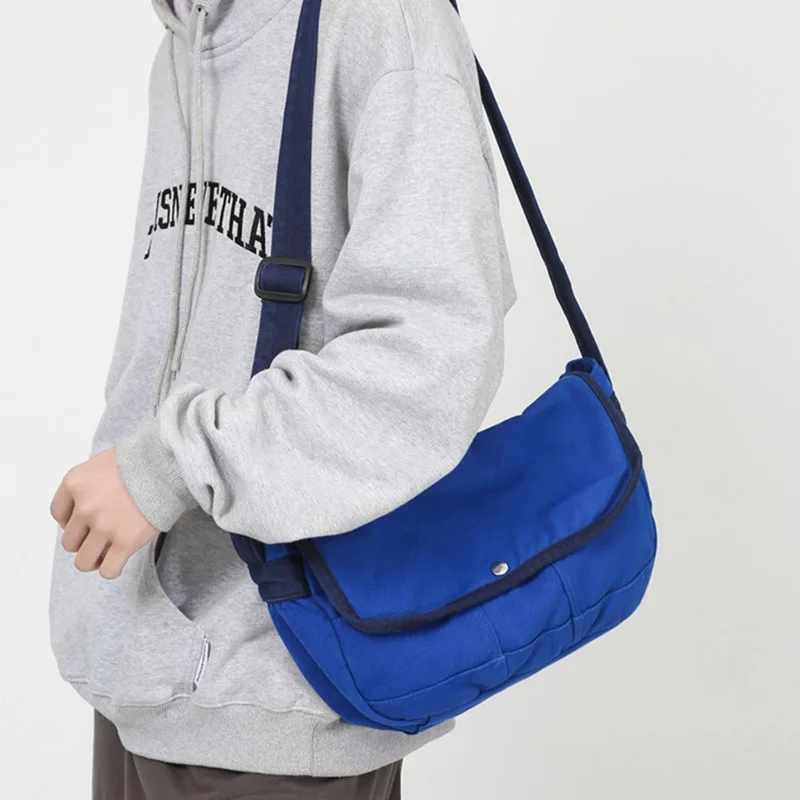 Фото Japońska myta Canvas Bag Female Casual Student Canvas Bag Classic Shoulder Bag Large Capacity Canvas To №4