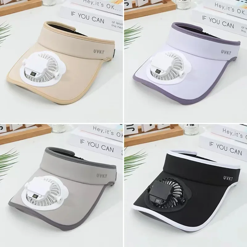 Летние мужские и женские шляпы с электрическим вентилятором Универсальные