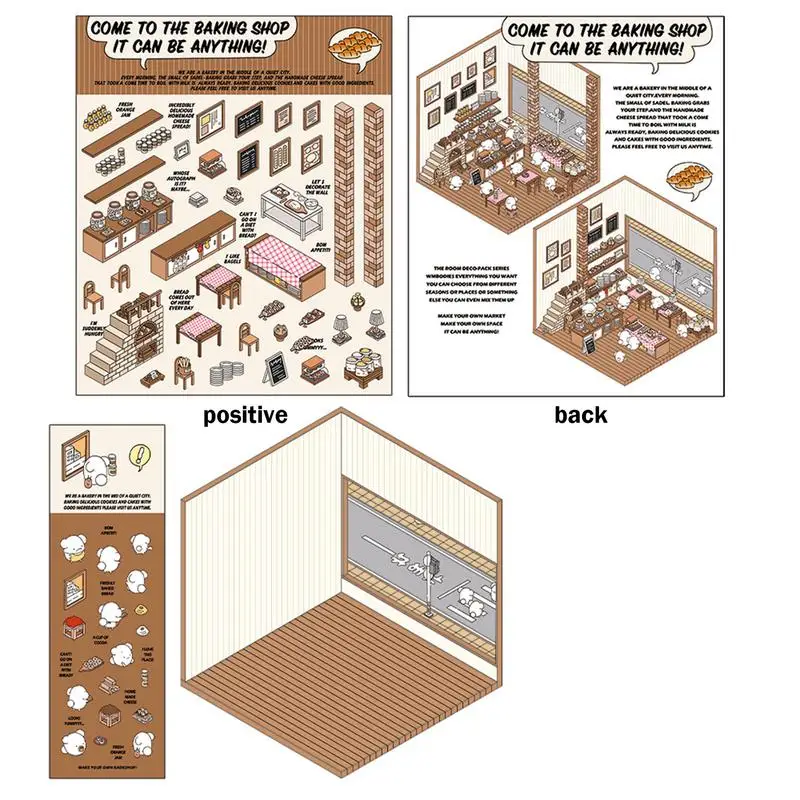 Сделайте свой собственный дом наклейки 3D ландшафтный дизайн наклейка