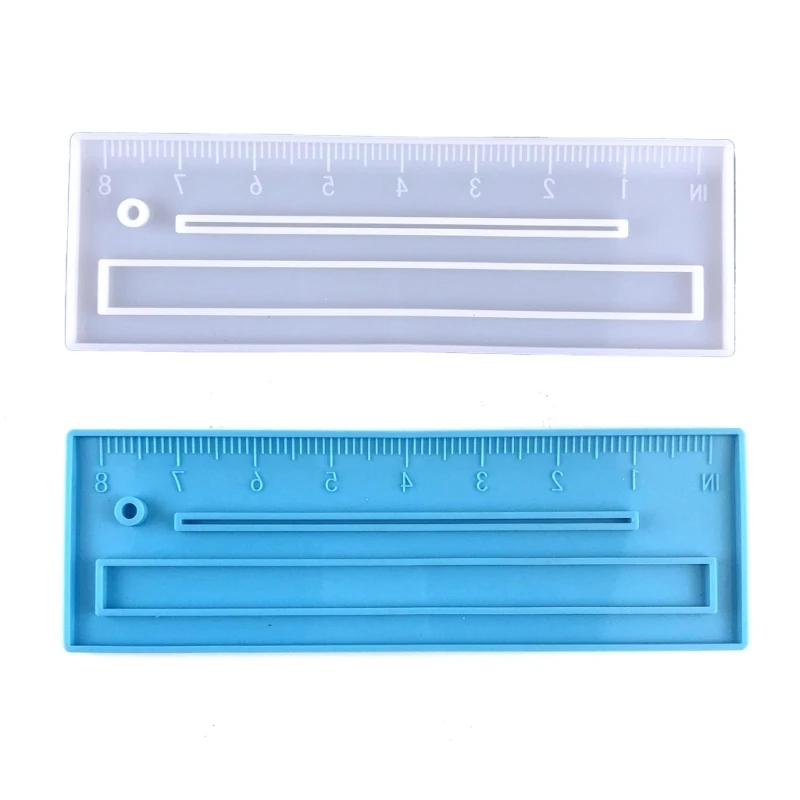 

Professional Rulers Silicone Mold Rectangle Scale Ruler Epoxy Casting Mold Stationery Ruler Resin Mold DIY Handmade Tool A5KE