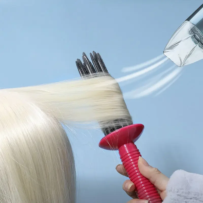 Расческа для завивки горячим воздухом щетка стайлинга пушистая круглая объем