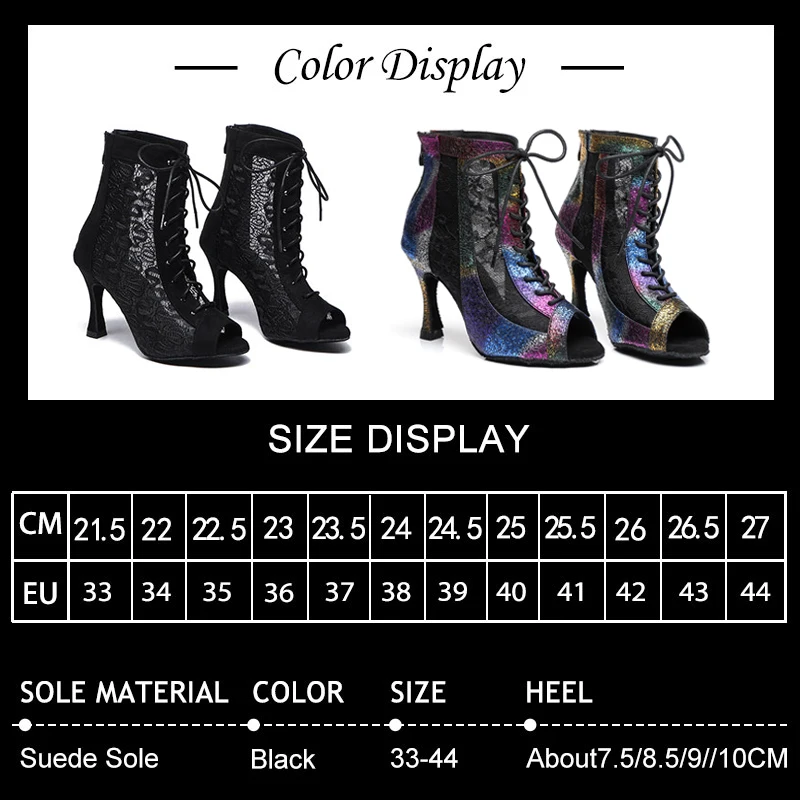SWDZM Women Tango Dance Shoes High Quality Latin Dance Booties Suede Sole Sasa Dancing sexy high-heeled Jazz Boots Ladies