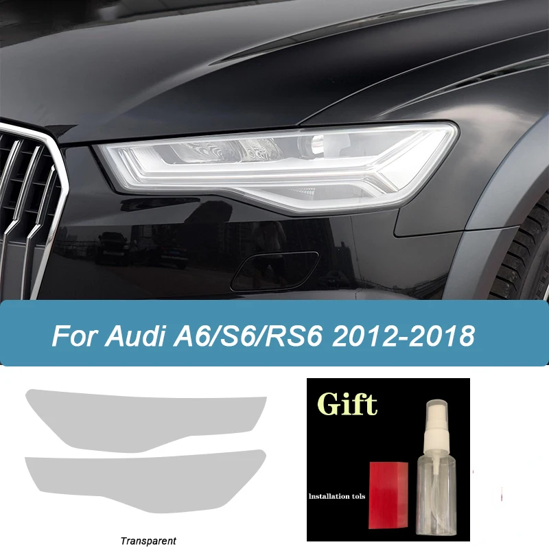 

2 шт., защитная пленка для автомобильных фар Audi A6 C7 4G S6 RS6 2012-2018