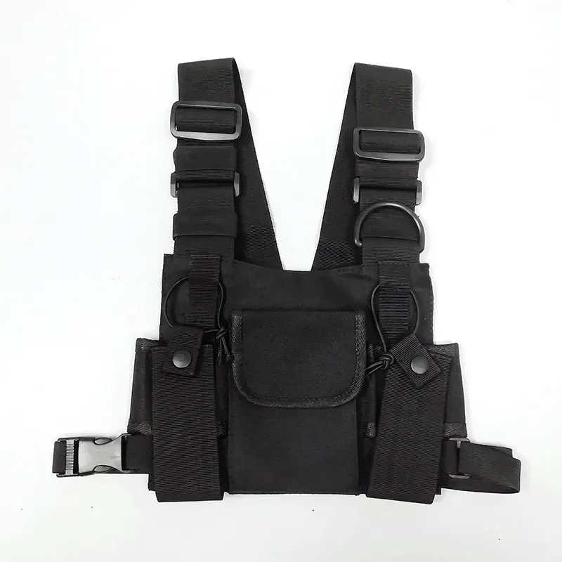 

Adjustable Streetwear Packs Tactical Kanye West Waist Bag Shoulder Waistcoat Pockets Hop Hip Bags Functional Rig Chest Unisex