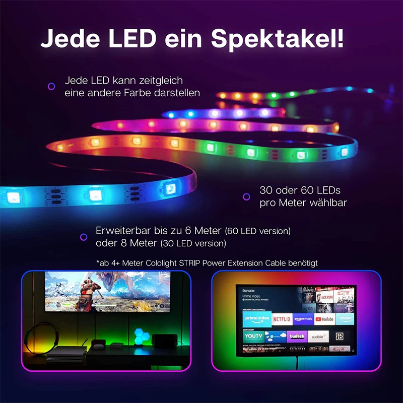 Светодиодная лента 1-30 м USB Bluetooth управление через приложение 5050 RGB |