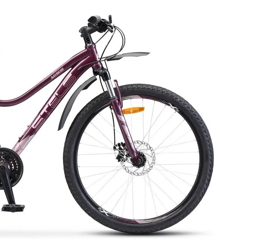 Женский горный велосипед с колесами 26" Stels Miss-5100 MD V040 стальная рама 21 скорость |