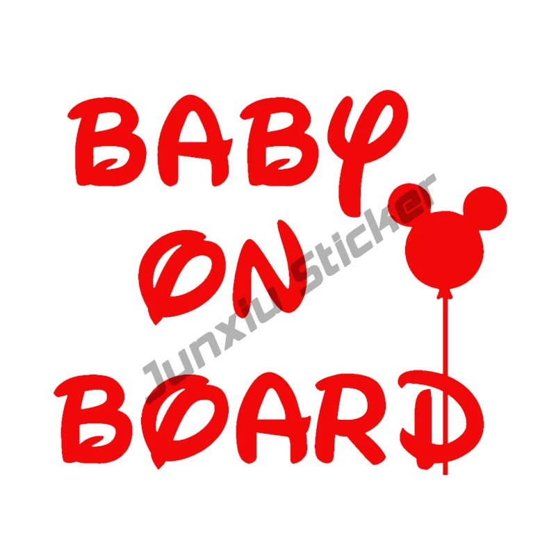 

Creative Sticker Decor Baby on Board Car Stickers and Decal Funny Cover Scratches Motorcycle Bumper Window Accessories KK13cm