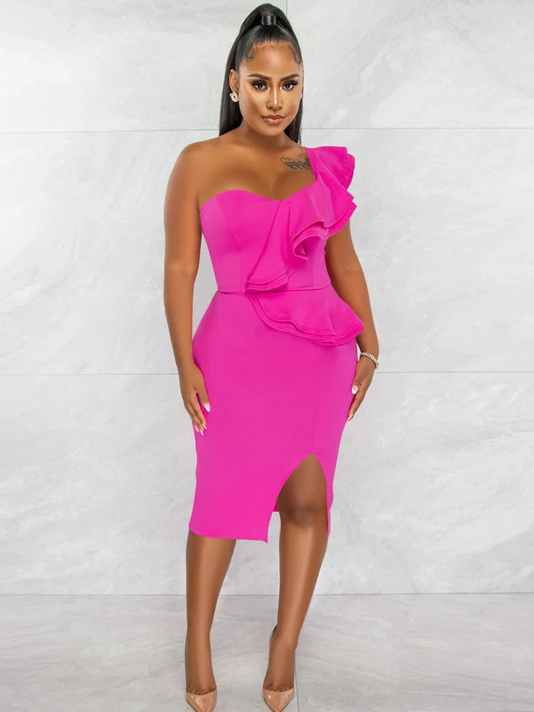 

Женское платье-миди без рукавов, однотонное платье с оборками и открытыми плечами, в стиле Харадзюку, Y2K, лето 2022