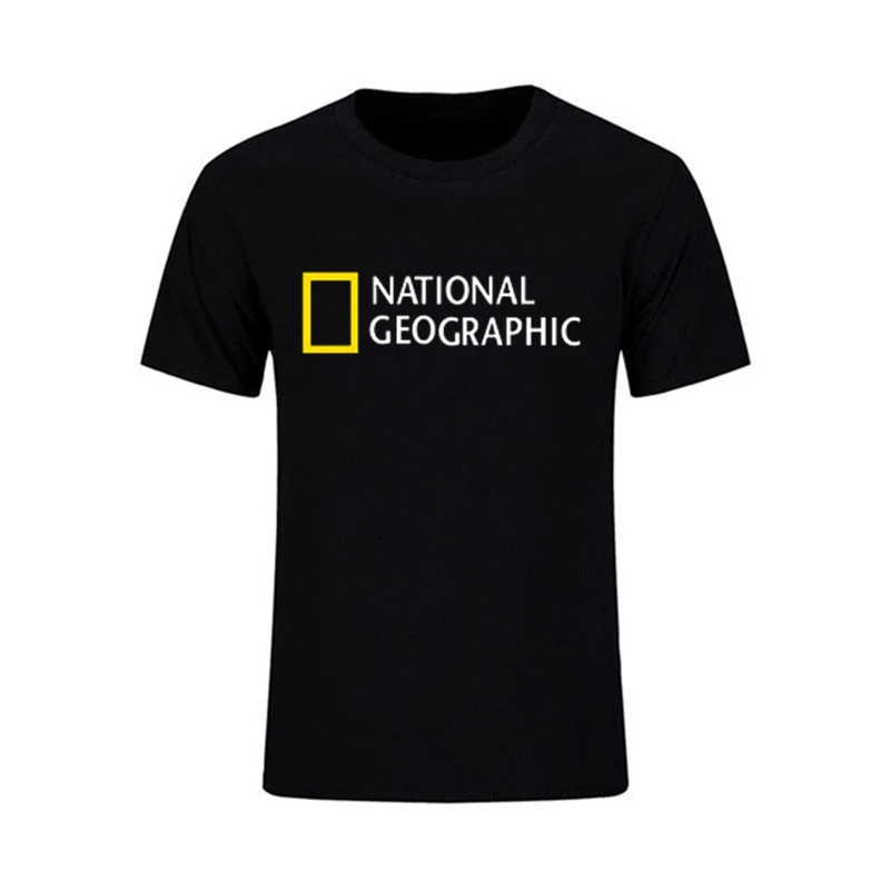 

National Geographic T Shirt Men's Cotton T-Shirt Men Casual Short Sleeve O-Neck Tops Unisex Comfortable Tops Tees