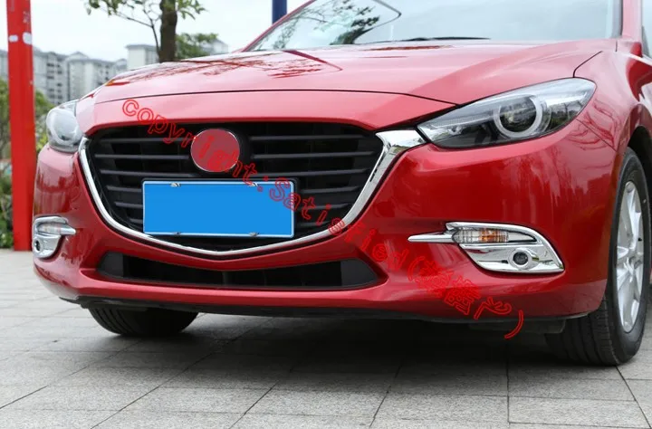 Для Mazda 3 M3 Axela 2017 2018 ABS хромированная крышка передней противотуманной фары