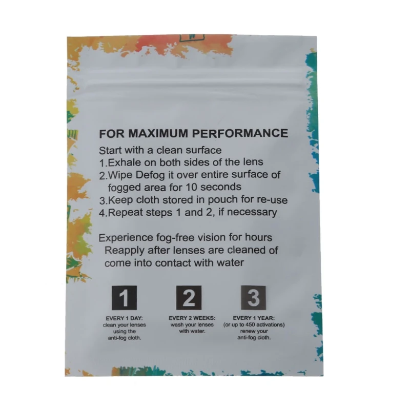 

Anti Fog Cloth Antifog Lens Cleaning Eyeglasses Wipe Reusable Cleaning Cleaner for Glasses Motorcycle Helmet Screen T21F