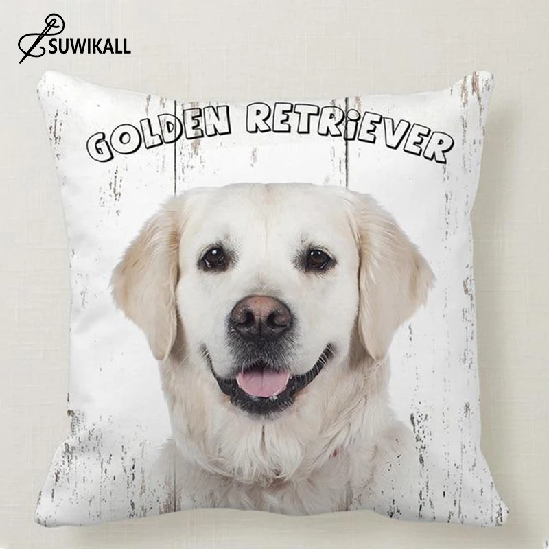 

Cute Dog York Print Collection Decorative Home Pillowcase Square Office Decor Cushion Cover