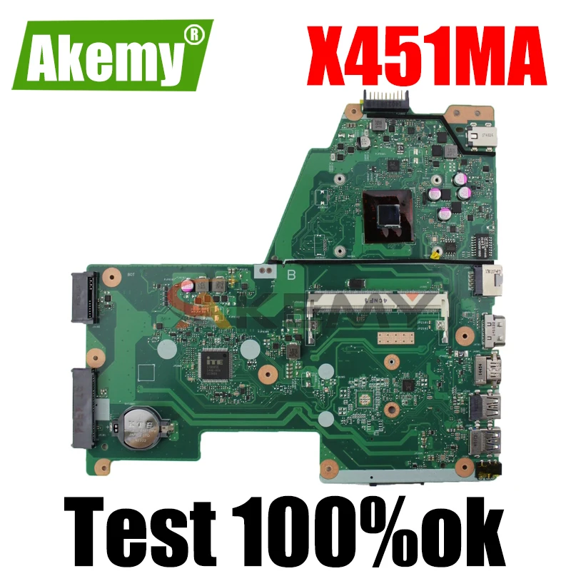 

Материнская плата Akemy X451MA для ноутбука ASUS X451MA F451M, оригинальная материнская плата