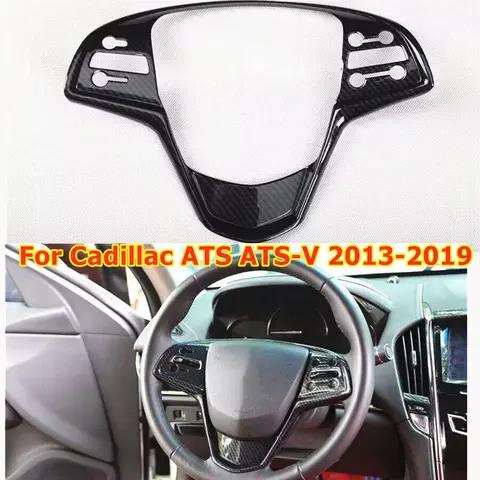 Кнопки на руль из АБС-углеволокна, отделка панели для Cadillac ATS-V ATS 2013 2014 2015 2016 2017 2018