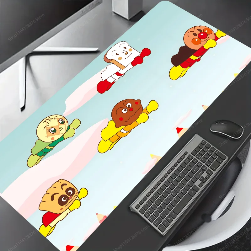 1pc hot stura anime cute Anpanman Non-slip Mouse Pad Suitable For Office Computers Laptops E-sports Game Desk Mats XXL Keyboard