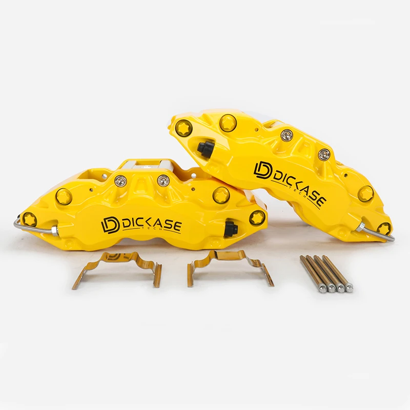 

DISCASE A61 big brake caliper yellow color 18 inches 6 pot brake caliper with 355*32 discs and pad for bmw E46 M3