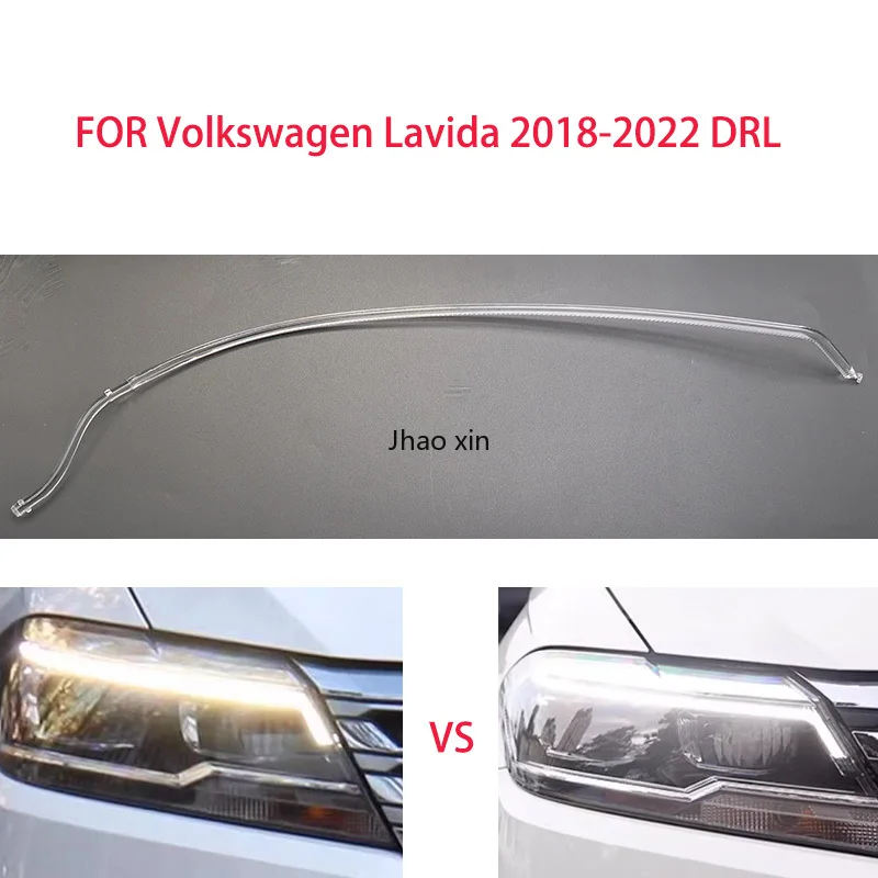 Для Volkswagen Lavida 2018-2022 DRL Light Guide Plate Световод Трубка Фара Дневные ходовые огни Angel Eye