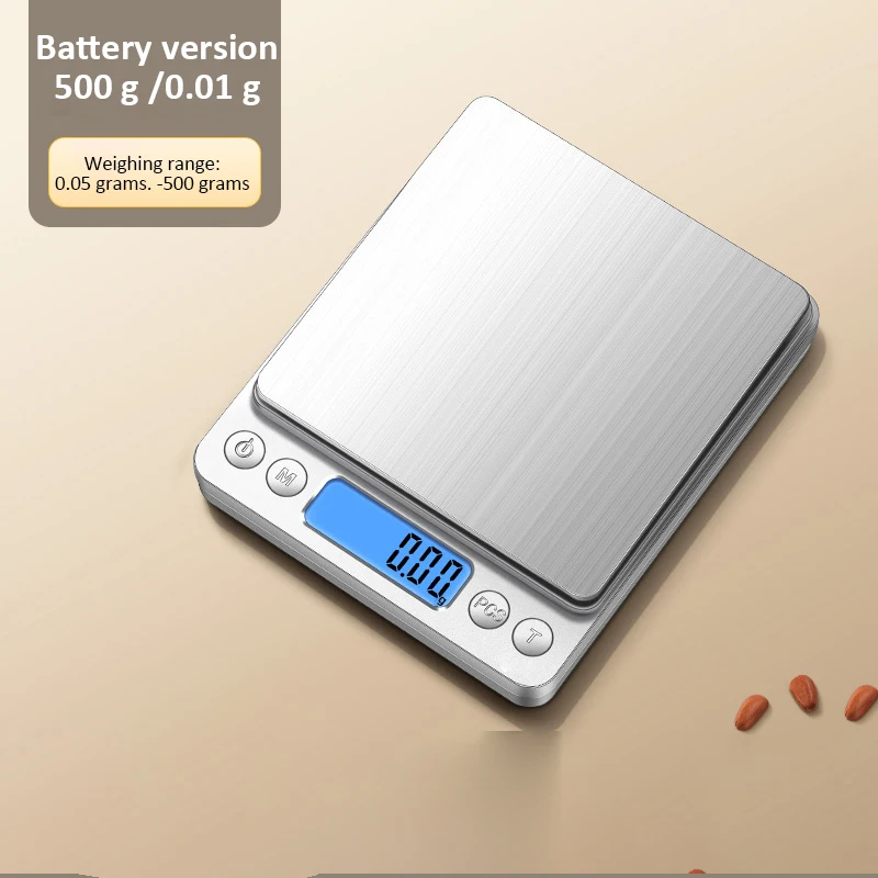 

Мини цифровые кухонные весы из нержавеющей стали 500г/0.01г