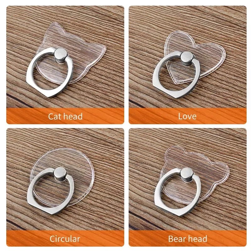

Stent Stand Finger Ring For cute Cell Smart Transparent holder XS MAX 8