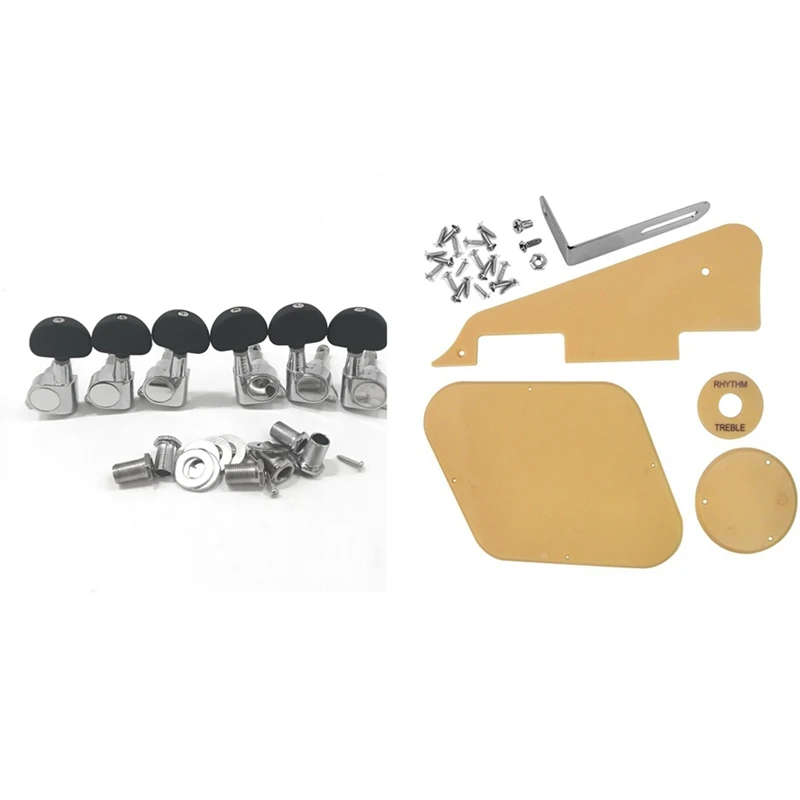 

1 комплект накладки для Марин/полости/крышки переключателя/кронштейн/Винты с 6 шт. колышек для струн гитары/ручки для головки машины