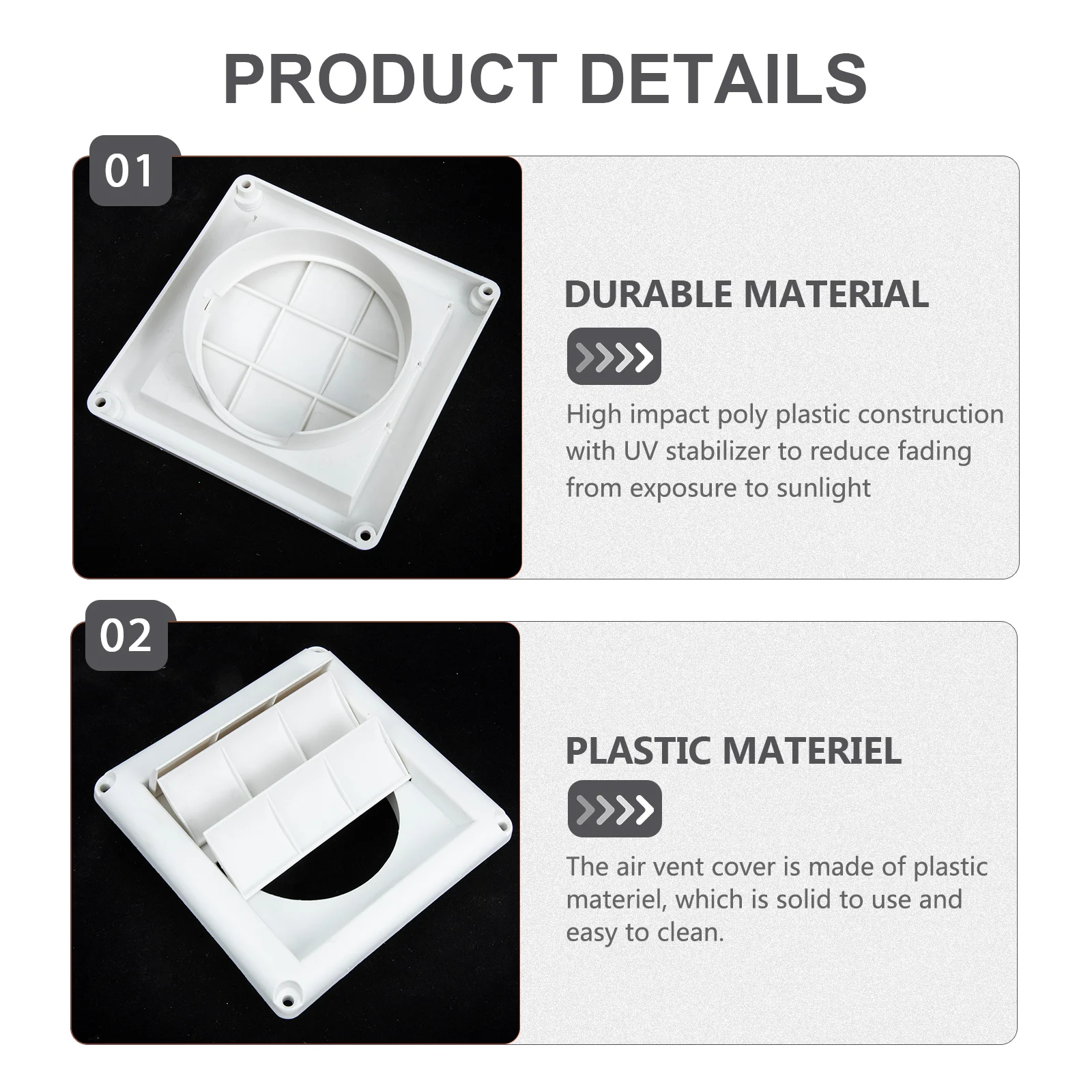 Жалюзированная вентиляционная крышка воздуха для наружной стены Выходное