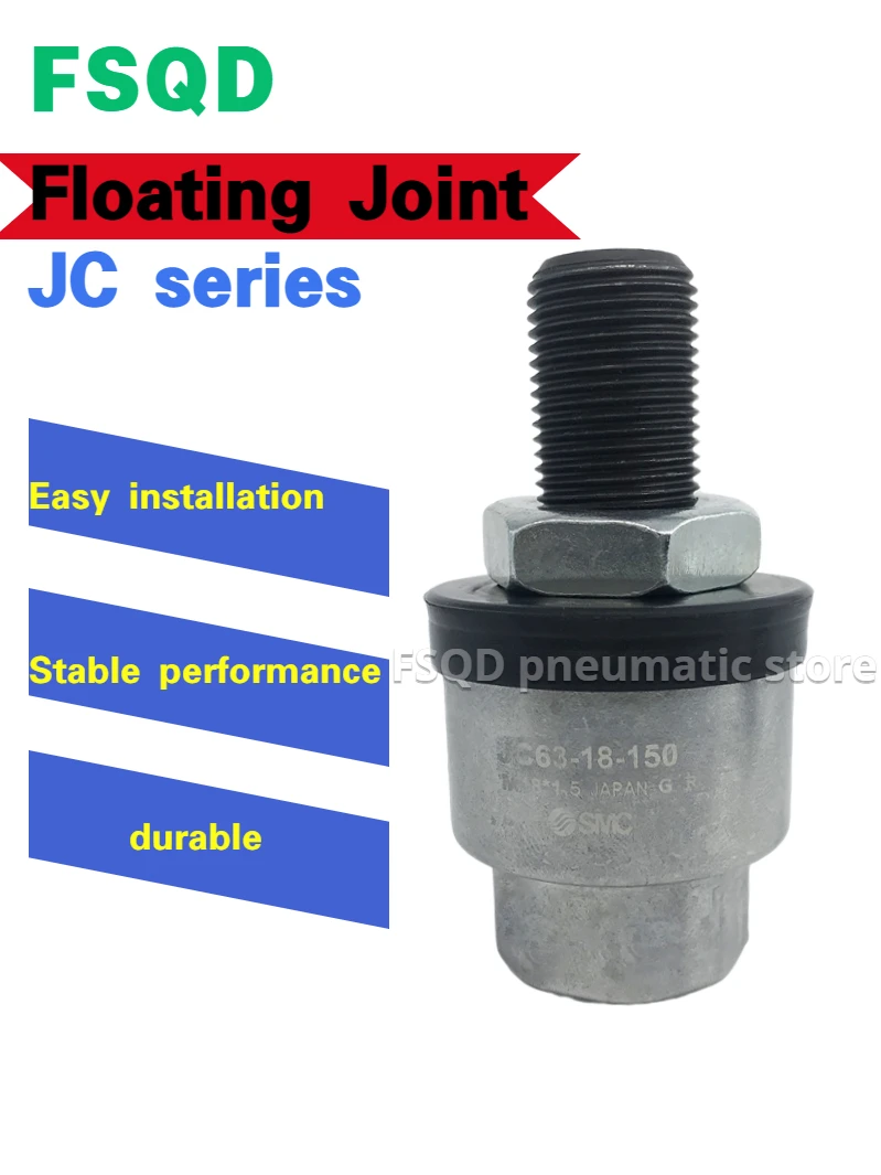 

SMC Floating joint Connector JC20-8-125 JC30-10-125 JC40-14-150 JC63-18-150 JC series Pneumatic components
