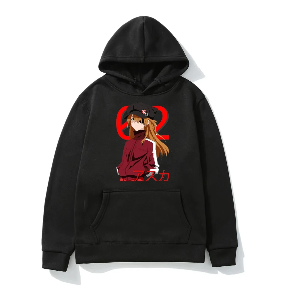

Anime Evangelion Eva Asuka Risoli Cosplay Hoodie Kawaii Manga Graphic Sweatshirt Men Women Spring Fleece Hooded Pullover Tops