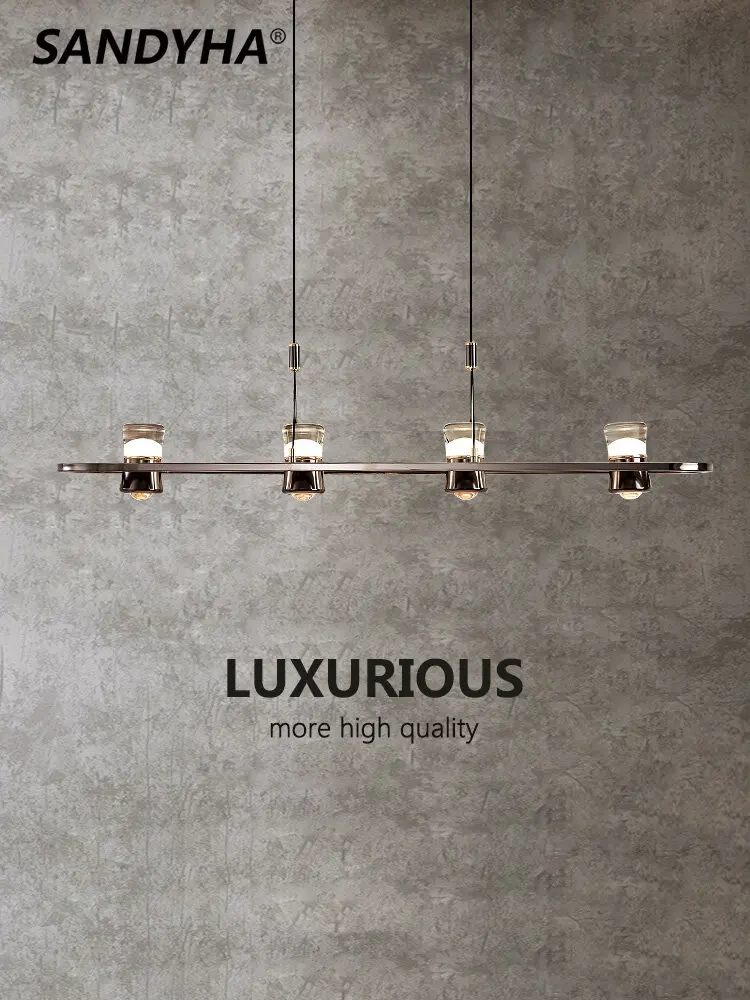 

Минималистичная роскошная дизайнерская люстра, Современная Минималистичная лампа в скандинавском стиле для столовой, обеденного стола, ба...