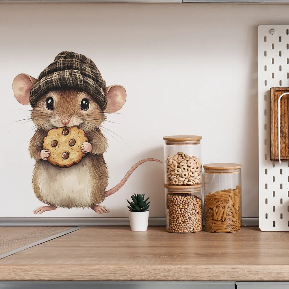 

Наклейки на стену "Мыши едят печенье" HonC