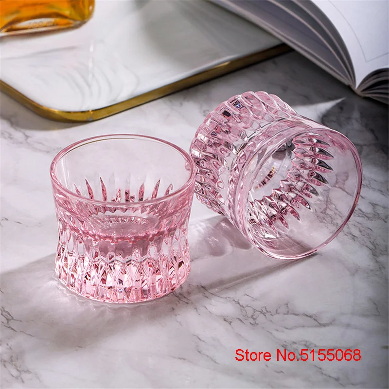 Новый дизайн розовые очки для виски с фламинго лепестковая полоса большой