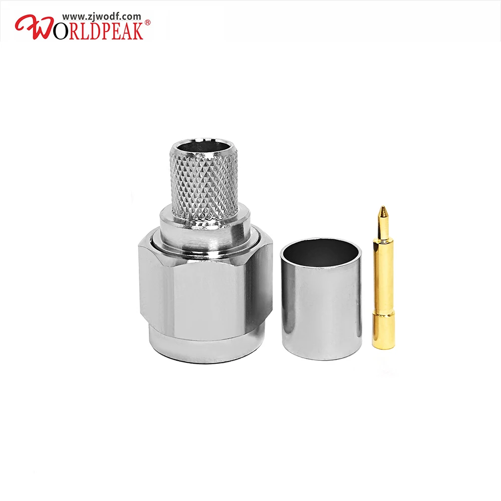 

Type N High Frequency Solderless Crimp Adapter N Male 0-6G Straight with KMR400 Cable