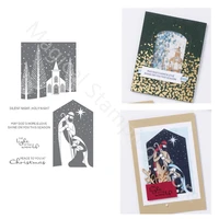 new christmas family metal cutting dies and clear stamps required for scrapbooking paper cards decoration album craft embossing