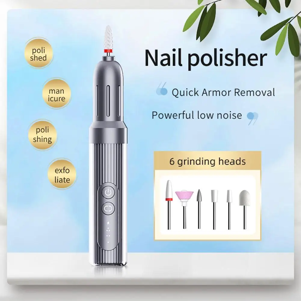 

Electric Cordless Nail Drill Machine Rechargeable Nail File Milling Cutter For Manicure Pedicure Gel Remover Sander Nails Tools