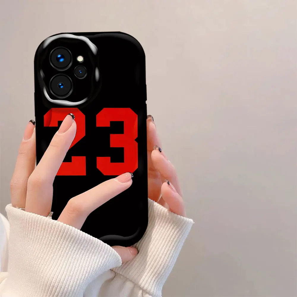 Чехол с баскетбольным номером 23 24 для REALME C65 C67 C11 C35 C55 C21Y C25Y C53 C63 5 6I 11 12 13 GT 3 6 6T